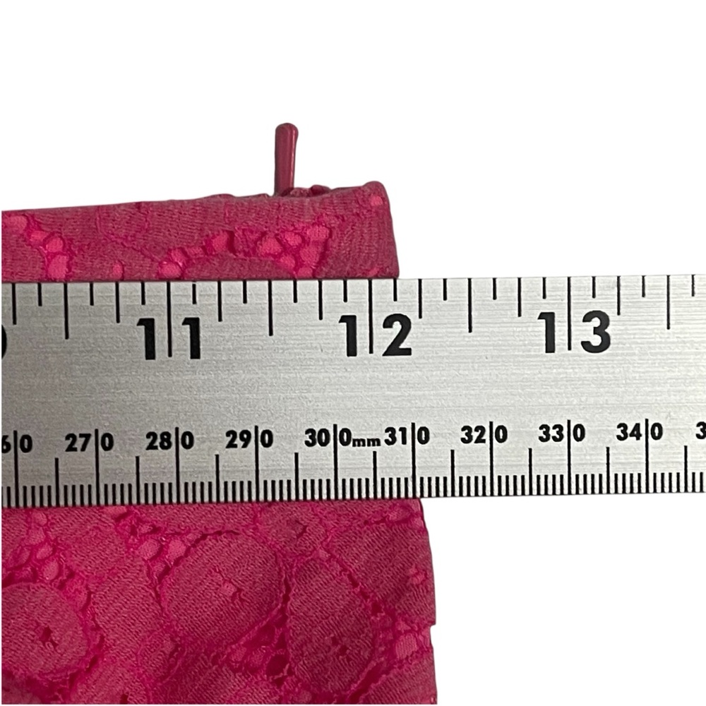 Lilly Pulitzer Vibrant Pink Lace Skater Skirt Size 0 - Picture 4 of 9